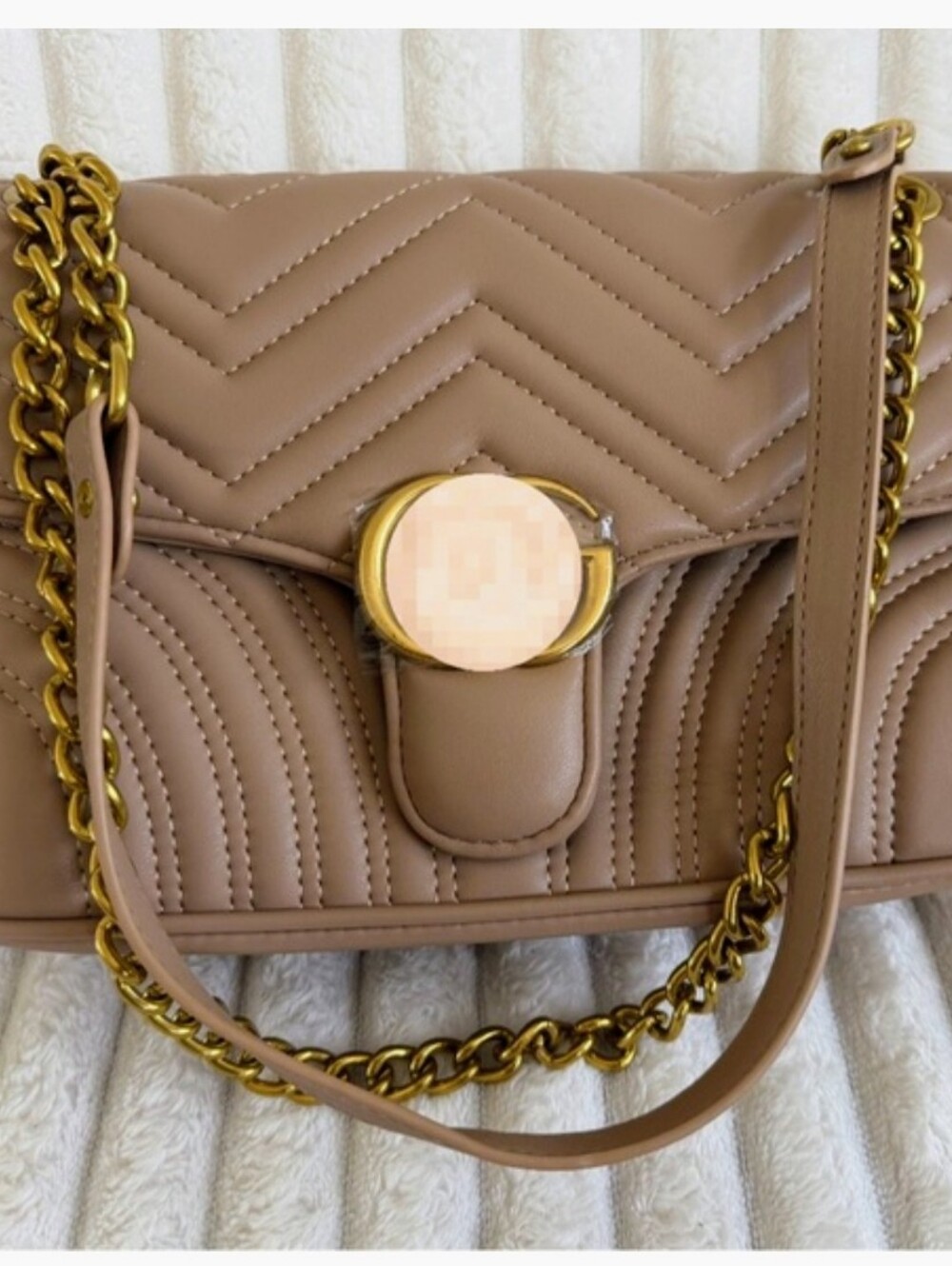 Tan & Gold Bag